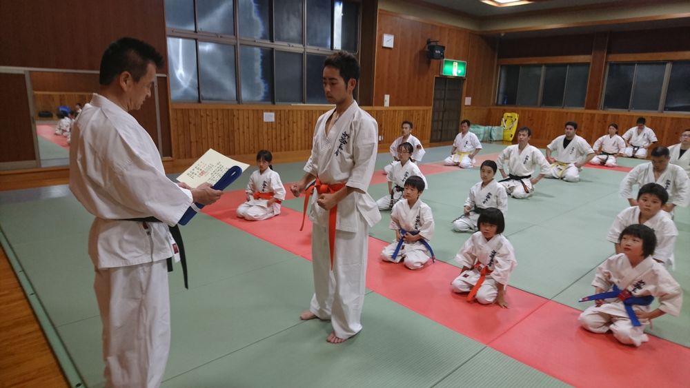 2018新極真空手帯授与式