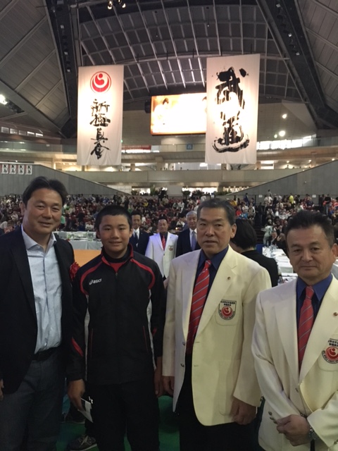 清宮監督、福太郎君、三瓶師範と永島師範